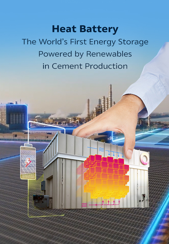 The World's First Energy Storage Powered by Renewables in Cement Production